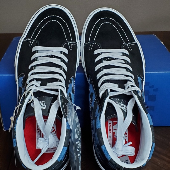 Vans x Krooked Skate Sk8-Hi by Natas For Ray Barbee Men Size 10.5 - Picture 7 of 15